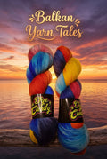 Sunset over Black sea merino sock yarn