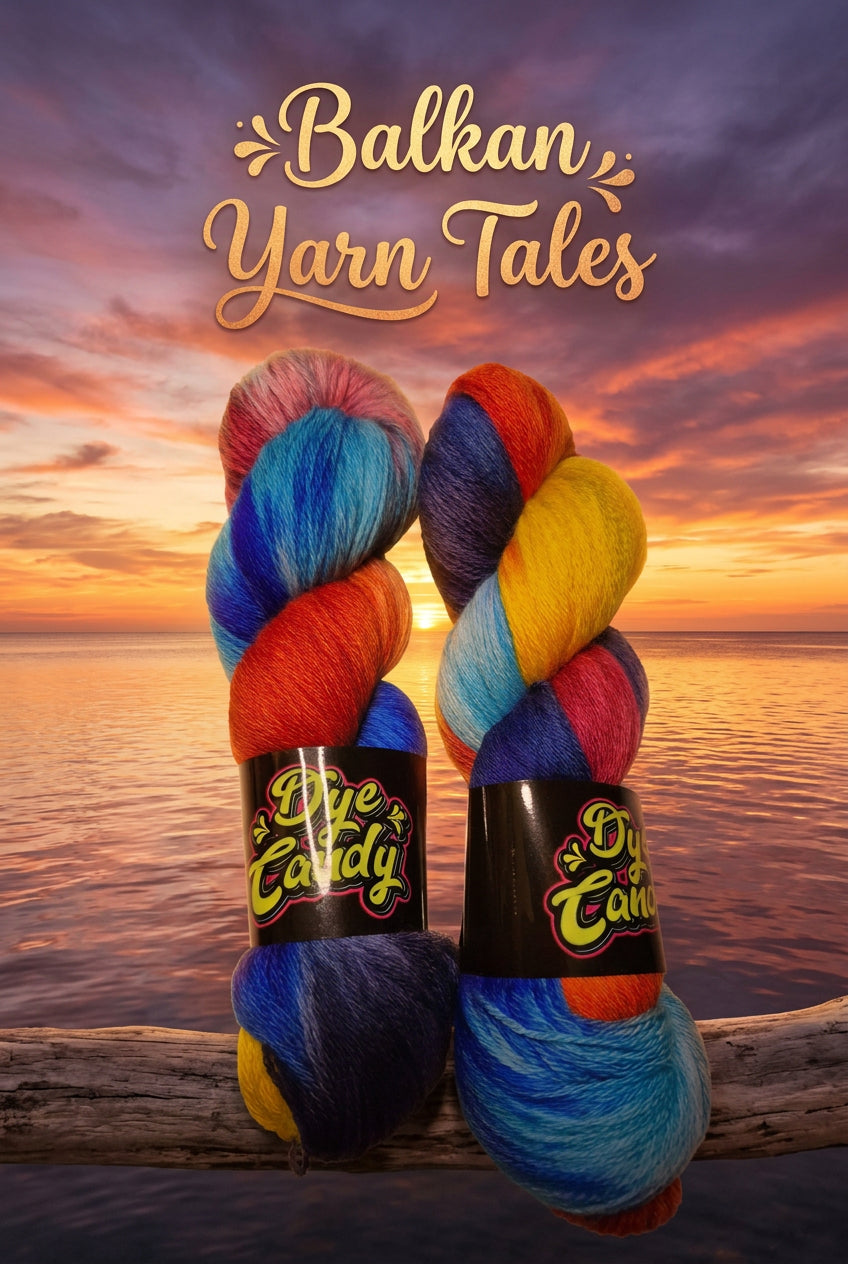 Sunset over Black sea merino sock yarn